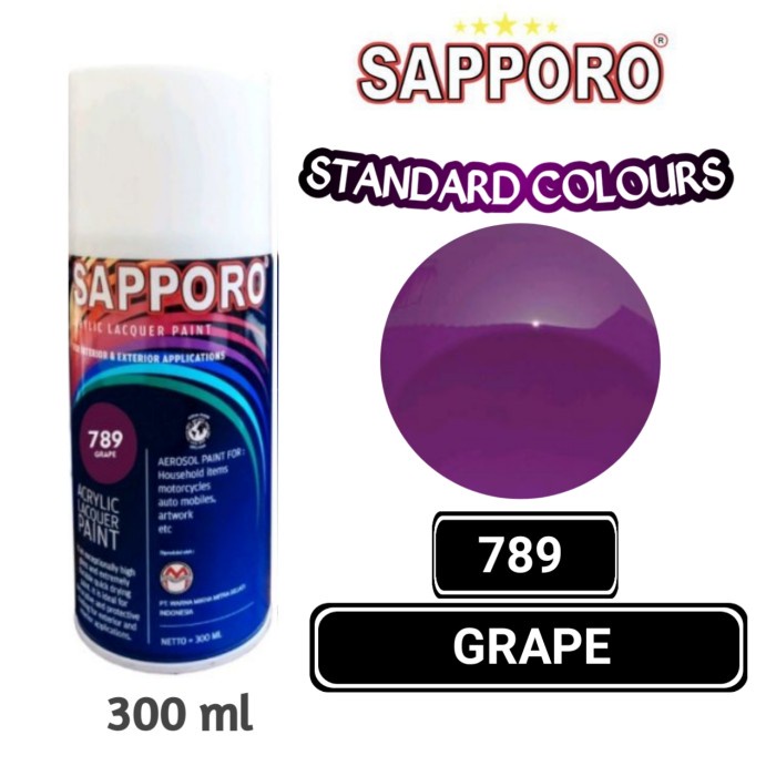 

789 GRAPE SAPPORO STANDAR 300ml Cat Semprot Pylok Pilok Pylox