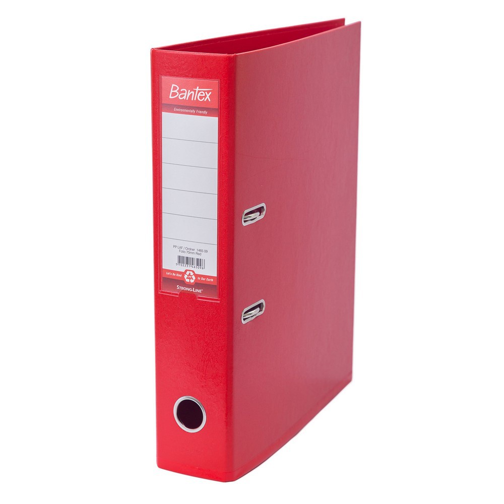 

[Artomas] Bantex Lever Arch File Ordner Plastic Folio 7cm Red 1465 09
