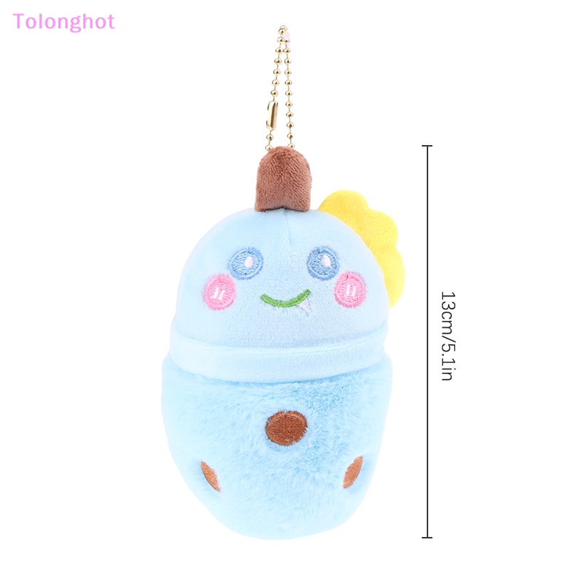 Tolonghot&gt; Panda Lucu Cangkir Teh Susu Mainan Mewah Kartun Liontin Boneka Lembut Gantungan Kunci Ransel Tas Mobil Key Ring Decor Kid Gift well