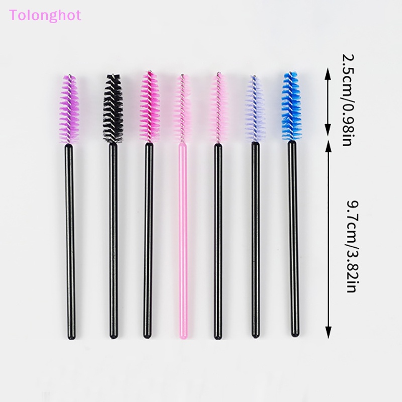Tolonghot&gt; Eyelash Brush Extension Multi Warna Bulu Mata Mini Make Up Brushes Alis Maskara Tongkat Aplikator Fleksibel Bisa Bengkok Dengan Baik