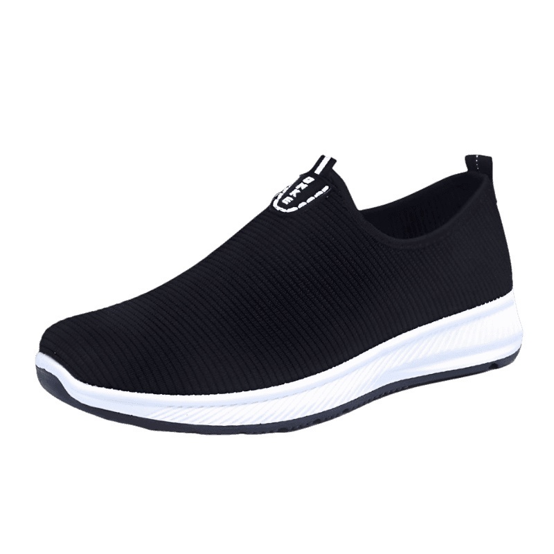 Sepatu Pria Casual Slip On Shoes Tanpa Tali Hitam MC601