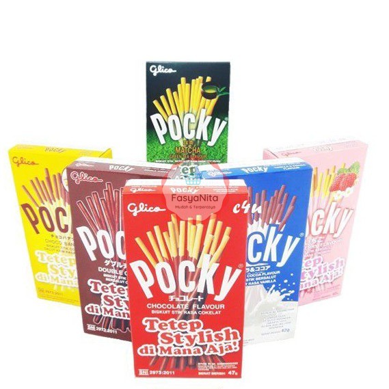 

Pocky - Biskuit Stik Salut Coklat