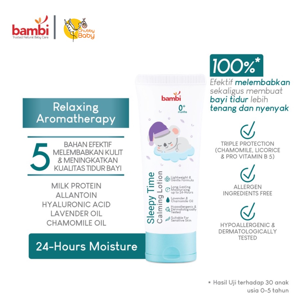 Bambi Baby Sleepy Time Calming Lotion 100ml