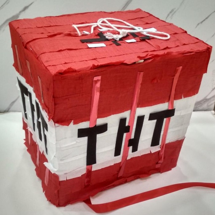 

pinata tnt minecraft/pinata TNT/pinata custom/pinata ulang tahun 3D