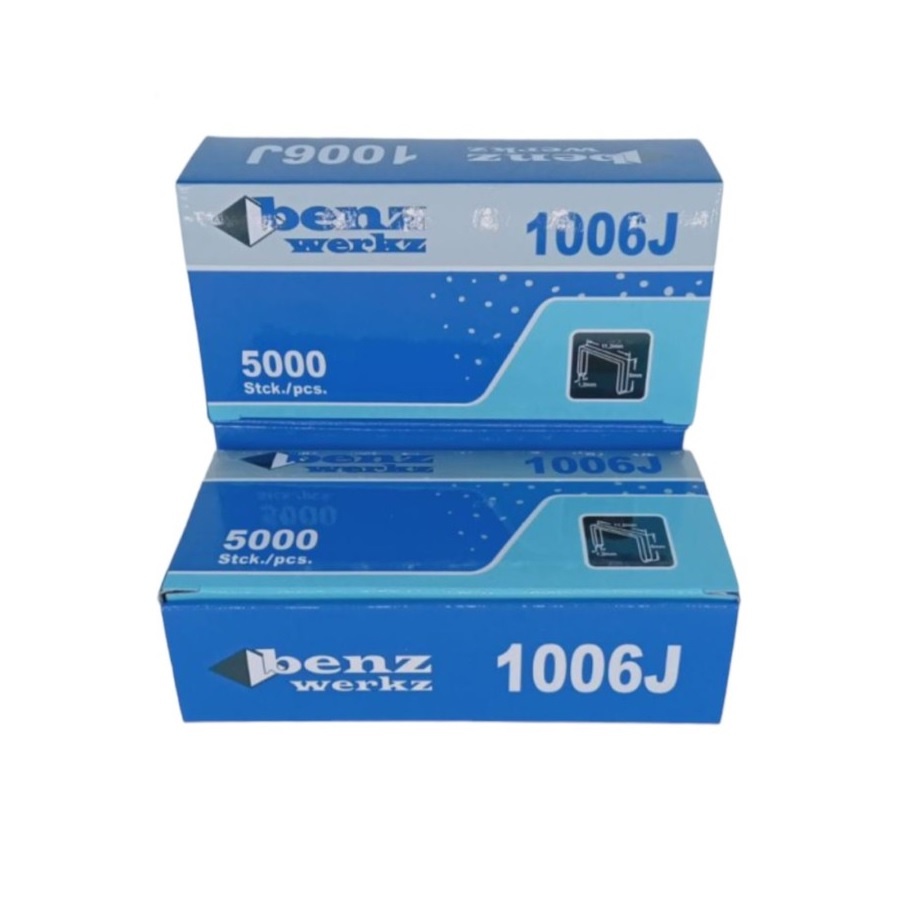 

BENZ Mata Staples Tembak 1006J / J1006 Isi Staples Tembak 6mm Sadel Jok Motor (5000 Pcs)