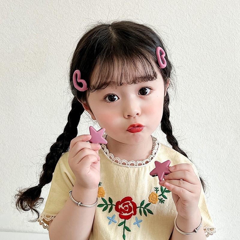 Ahellogirl Aksesoris Rambut Jepit Love Warna Permen Manis Untuk Wanita