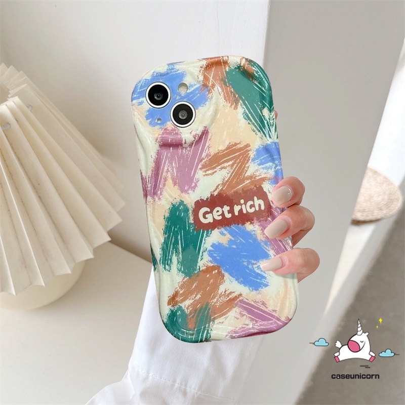 Kartun Art Doodle Inggris Case Untuk Infinix Hot 11 10 20 8 12 9 30 Main Cerdas6 7 6Plus 5panas8 10Lite 30i 9catatan12 G96 3D Wavy Curved Edge Colorful Lukisan Minyak Huruf Soft Cover