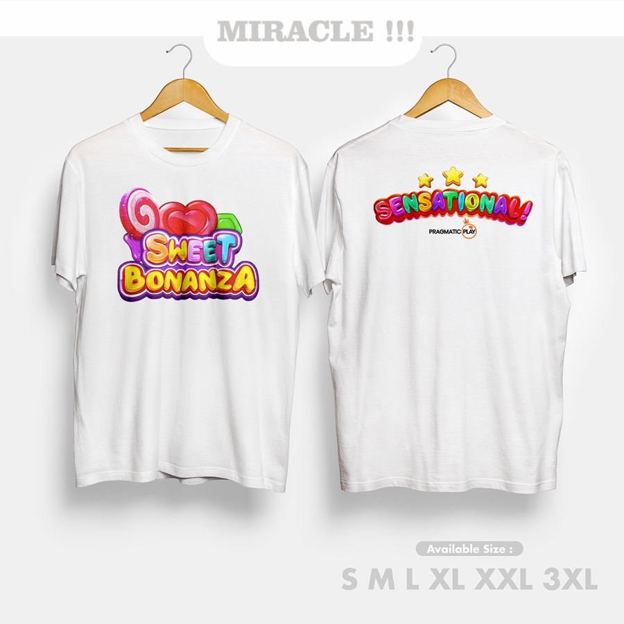Kaos Baju Sweet Bonanza Sensational Pragmatic Slot Game Slot Kaos Distro