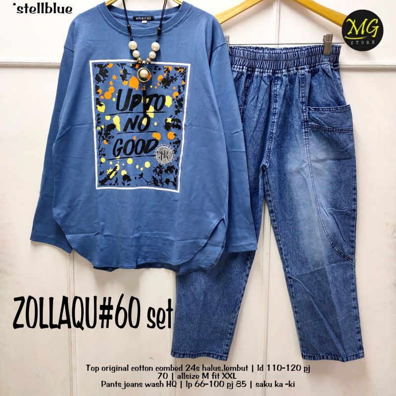 ZOLLAQU SET #60 ORI MG STORE | Cotton Combed 24s Import halus