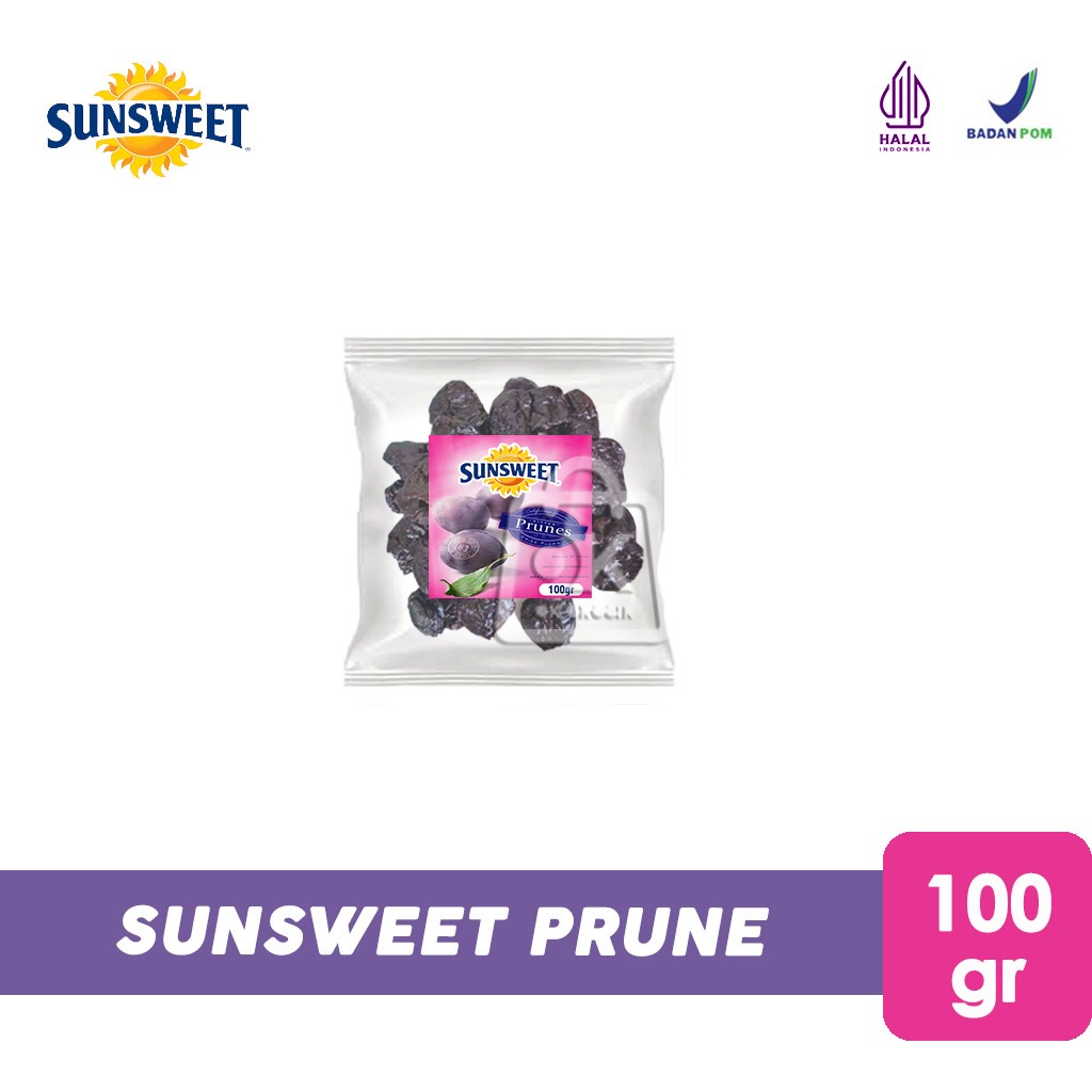 Sunsweet Prune / Buah Prune Kering (Repack 100gr)