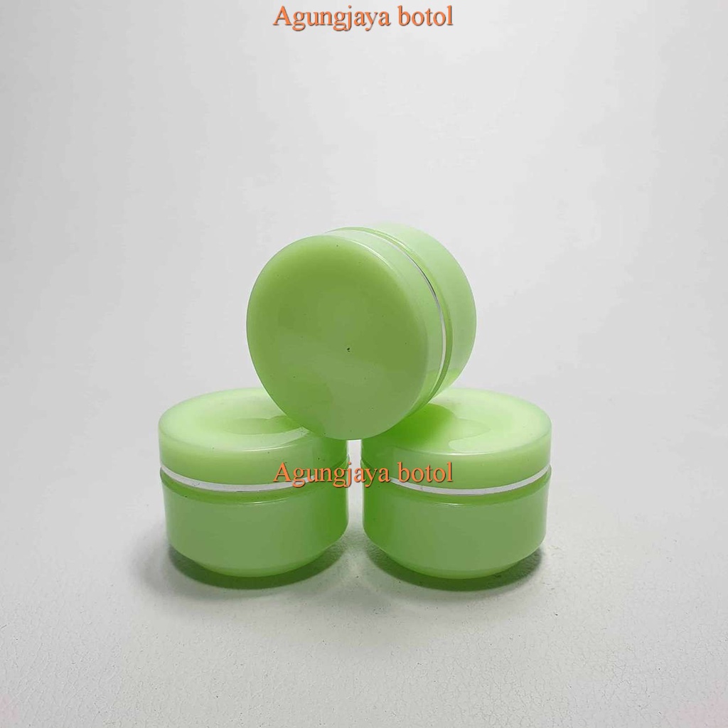 Pot Cream 30 Gr B8 Hijau / Pot Plastik  / Pot Cream Plastik / Pot Kosmetik / Pot Krim Wajah / Pot 30