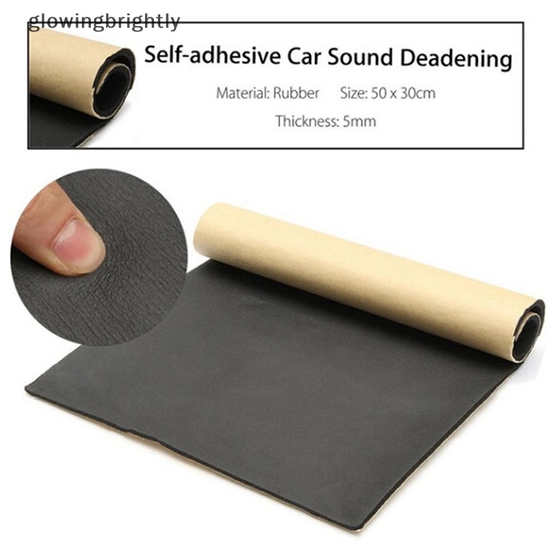 [glowingbrightly] 1pc 30*50cm Perekat Otomatis Katun Isolasi Busa Mobil Sound Proofing Deadener TFX