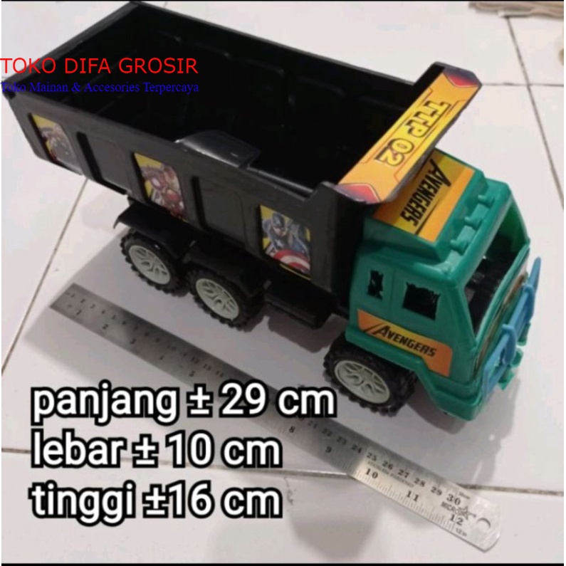 DIFA TOYS - MAINAN DUMP TRUK PENGANGKUT PASIR TTP 02