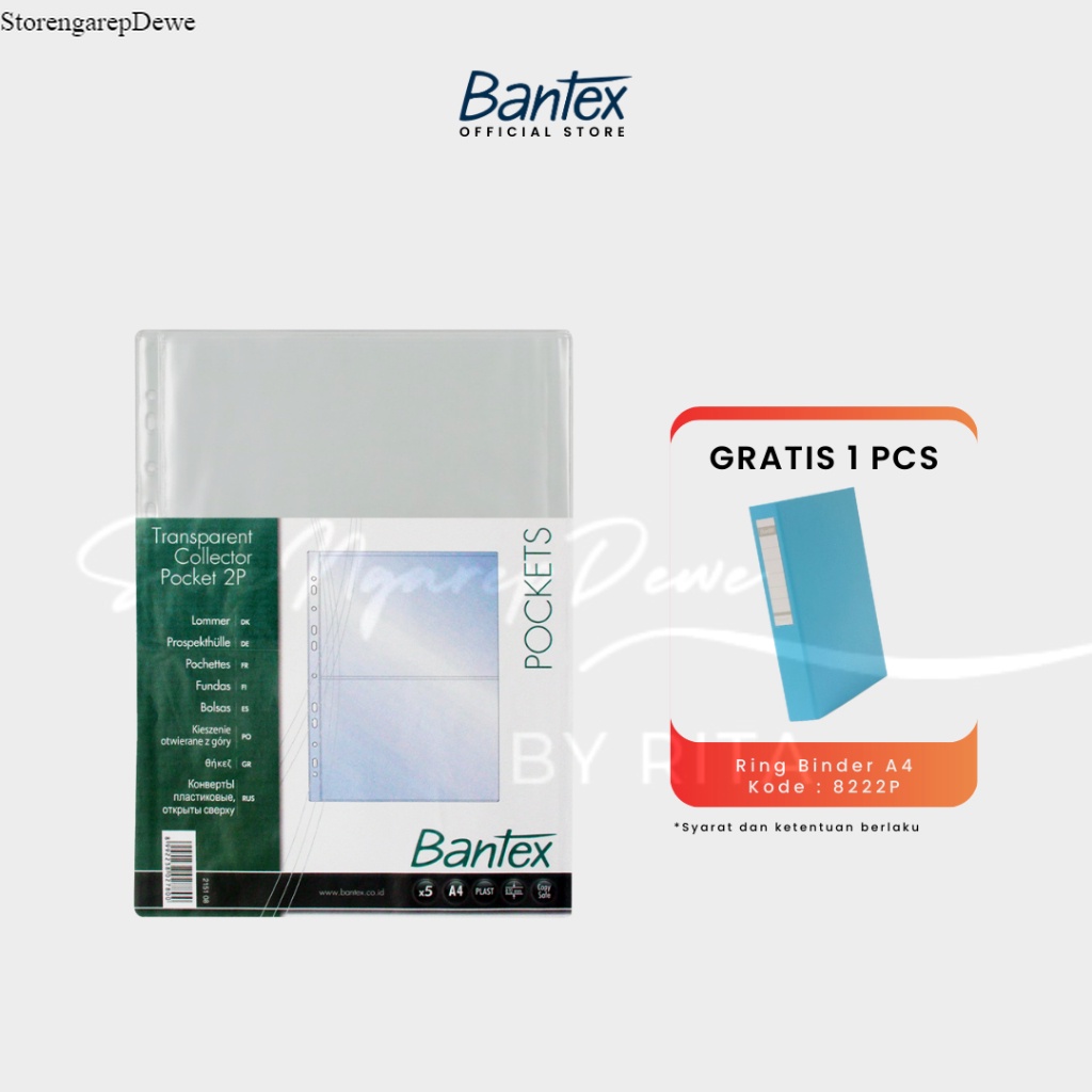 

Bantex Collector Sleeve A4 Photocard 2P Clear 2151 08 Barang kondisi baru real Bantex original