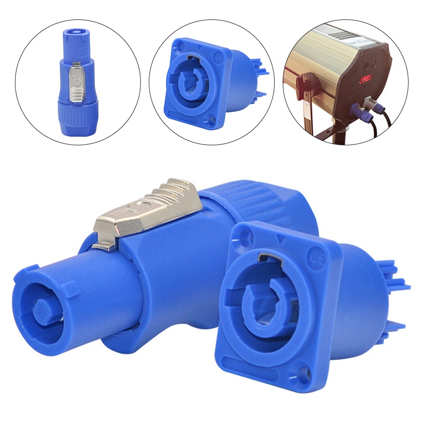 Socket Jek Spikon Ac Powercon Soket Spikon Soundmax Panel Chassis Plug Powercon Audio Socket Soket