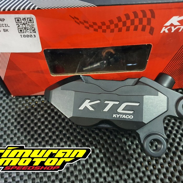 CALIPER KTC 4 PISTON EMBOSS KECIL BLACK ORIGINAL