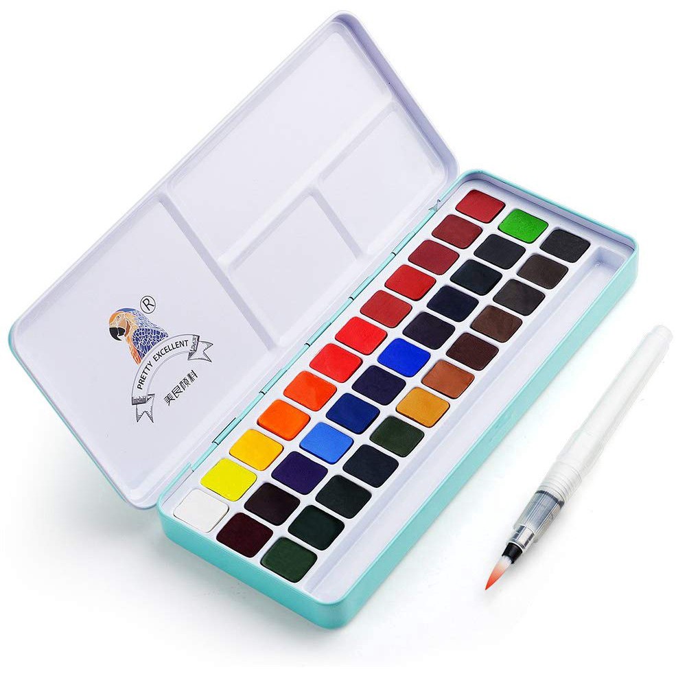 

Pretty Excellent Meiliang Watercolor 24 Colors / Cat Air Warna