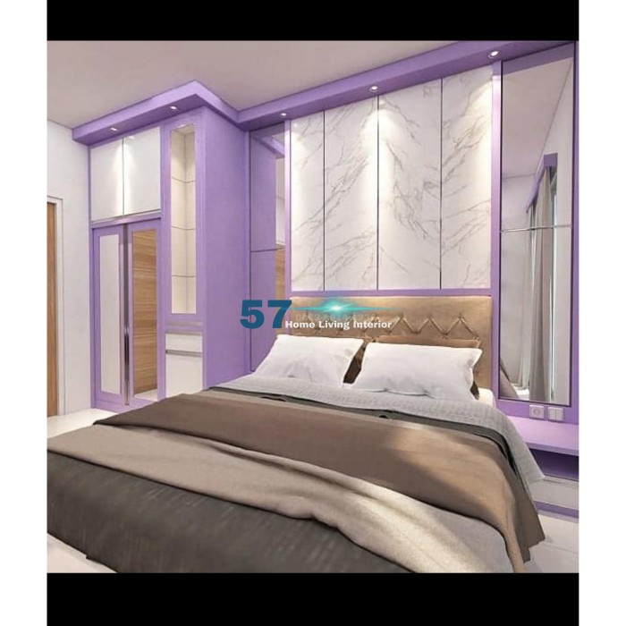Kamar Set Full Free Desain Minimalis Bahan Plywood HPL