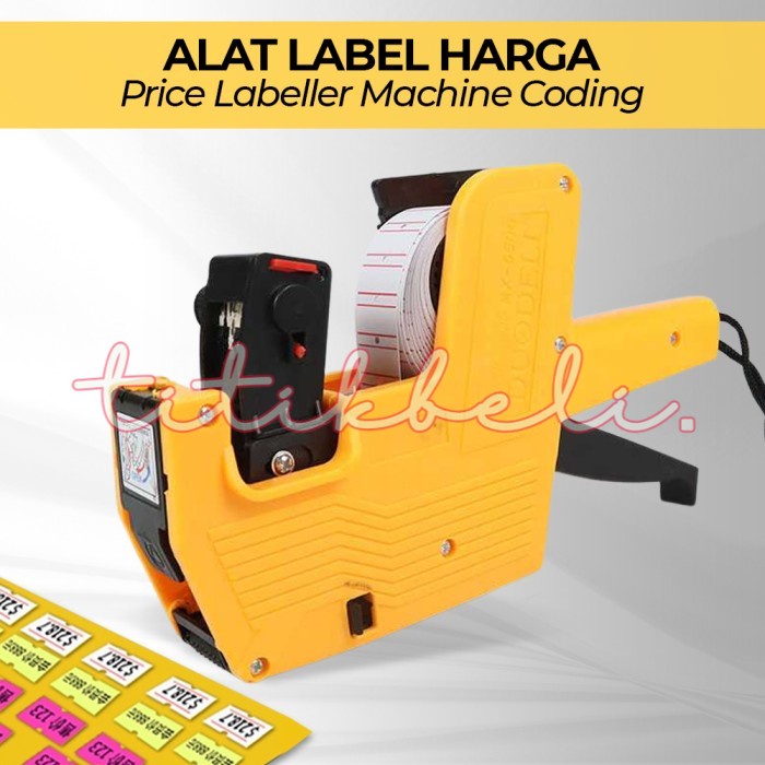 

DUODELI Alat Label Harga Price Labeller Machine Coding multi colors -TitikBeli
