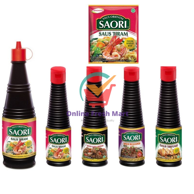 

Saori Aneka Saus Tiram Teriyaki Lada hitam bulgogi baru gurih nambah lagi - Online Fresh Mart Denpasar