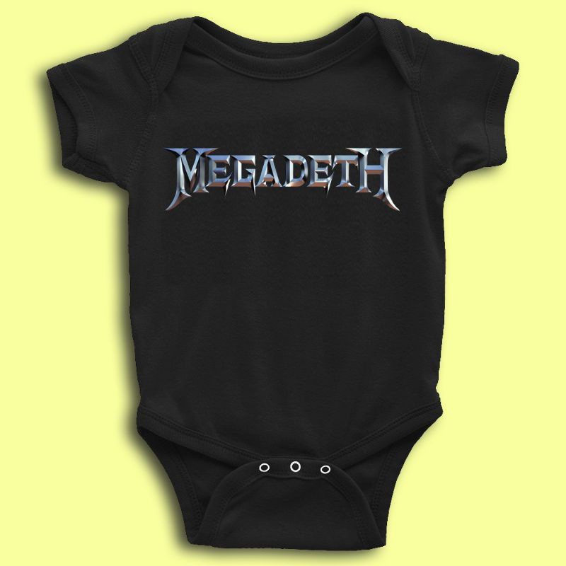 BABY JUMPER BAND MEGADETH | BABY JUMPER BAND PUNK ROCK BAND METAL JUMPER BAYI NEWBORN