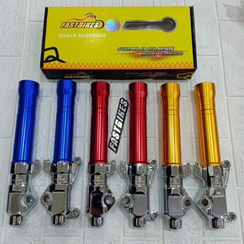 Tabung Shockbreaker Depan Bottom Shock Depan Variasi Beat Mio Kaki Chrome