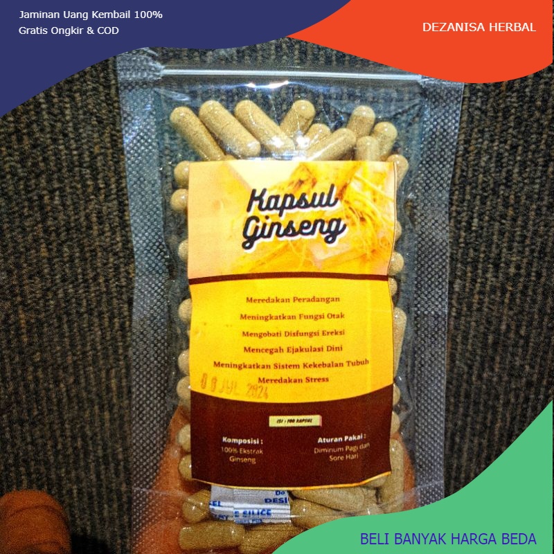 

Kapsul Ginseng isi 100 kapsul Murah