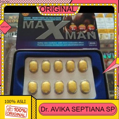100% ASLI max man kesehatan/maxman tablet obat herbal kuat-tahan-lama-pekasa