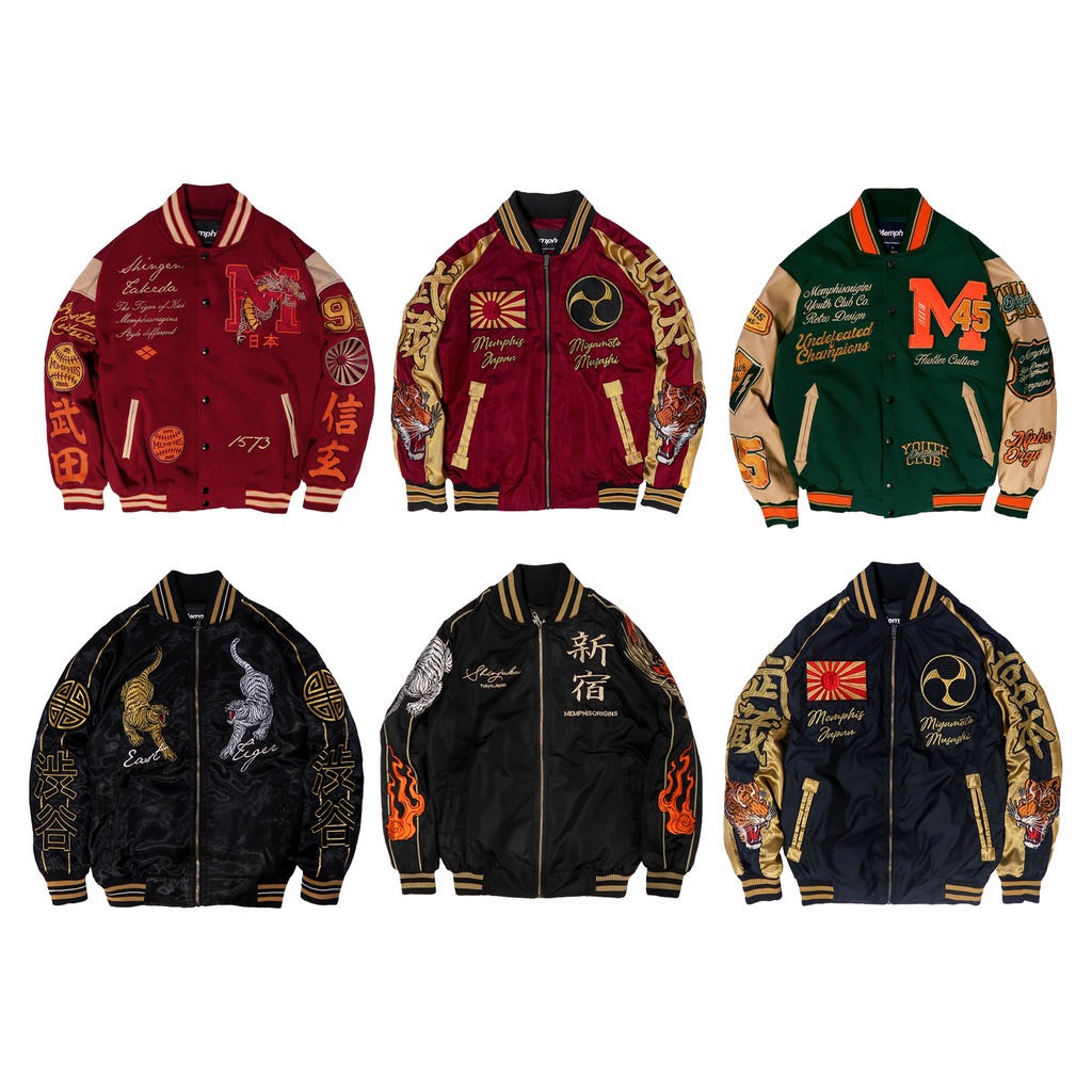 Memphis Origins Jaket Varsity Memphisorigins Sukajan Shinjuku Takeda Undefeated Yokosuka