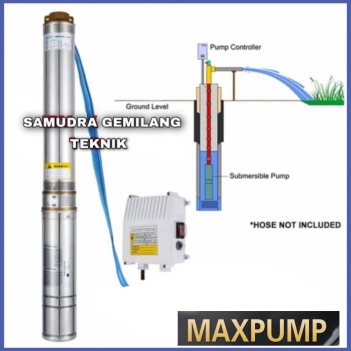 Mesin Pompa Air Satelit Pompa Celup Submersible Pump 0.33hp 3in
