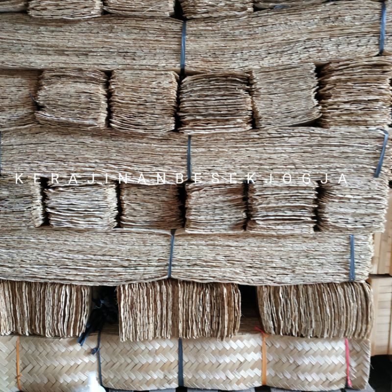 Anyaman  bambu KEPANG SIRIP WALET UKURAN 20X100/BESEK WALET/ kepang walet anyaman bambu besek walet 