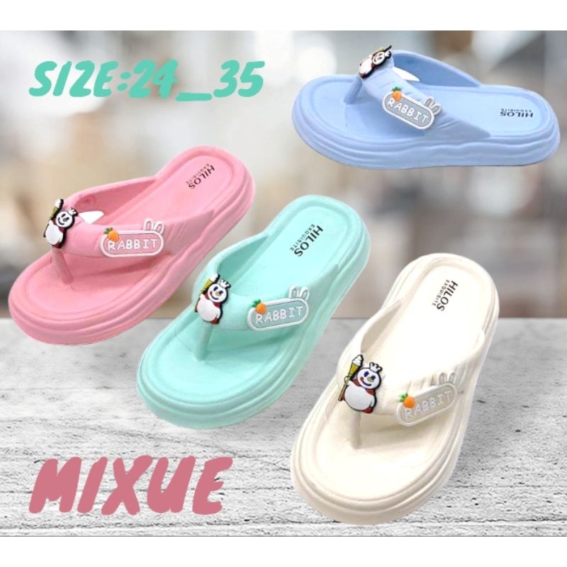 Sandal Mixue Terbaru Sandal Jepit Anak Perempuan Mixue Viral Sandal Anak Cewek Kekinian Nyaman Sanda