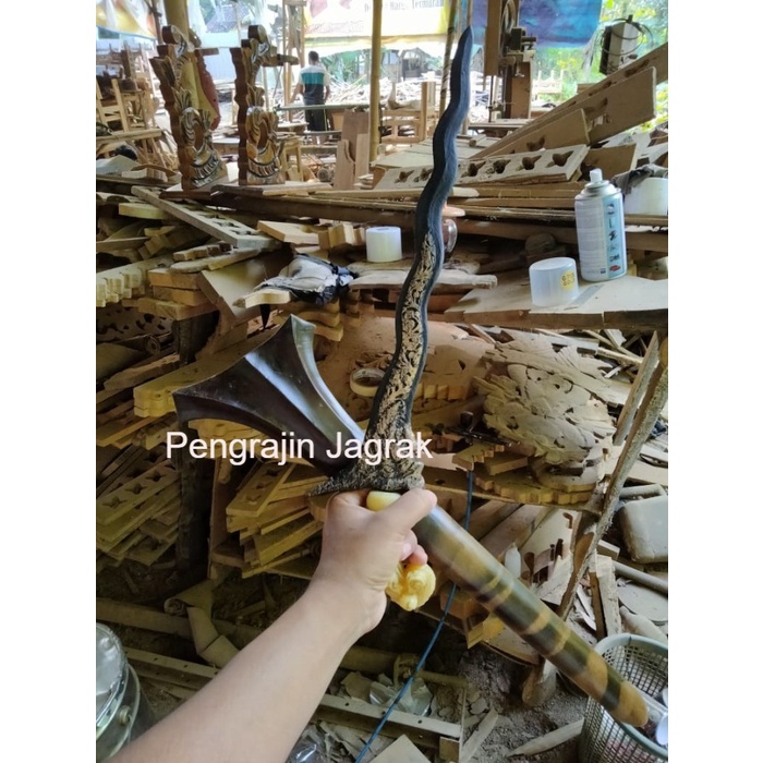 keris panimbal keleng naga raja kamarogan kinatah Antikan Murah PJ54