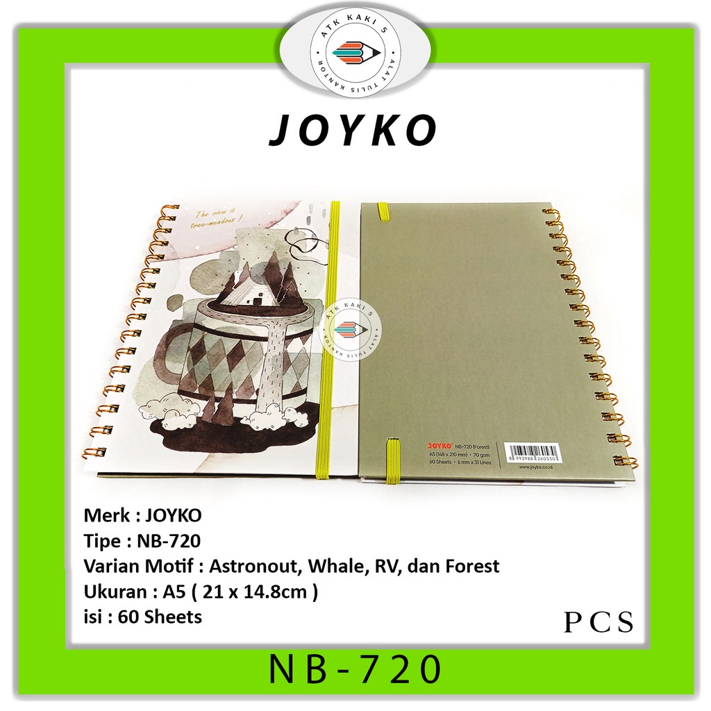 

JOYKO - Notebook - Buku Catatan NB-720 Motif Lucu - Pcs