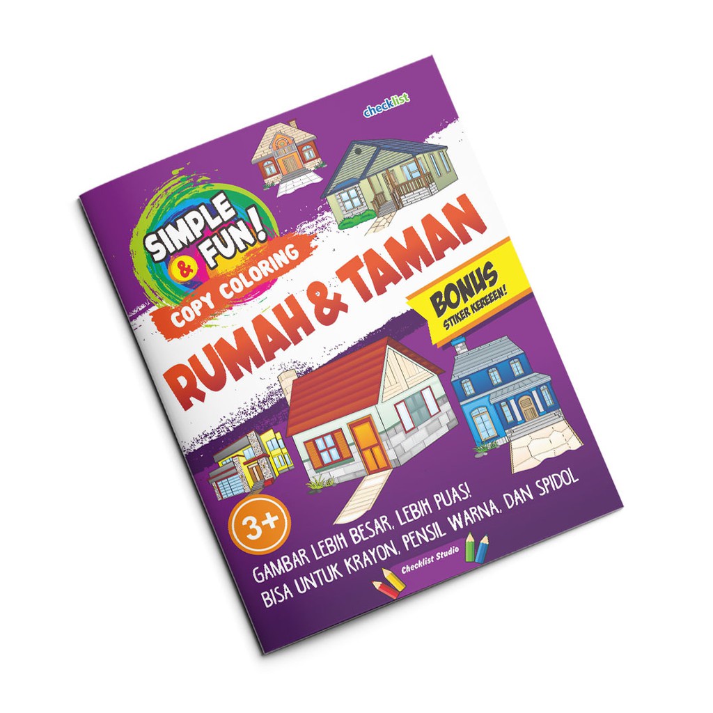 

Copy Coloring Rumah & Taman (Simple & Fun!) (Bonus Stiker) - Checklist