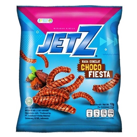 JETZ SNACK STICK CHOCO FIESTA 18 GRAM COKLAT MAKANAN RINGAN CEMILAN ANAK COKELAT BINGKISAN ULANG TAH
