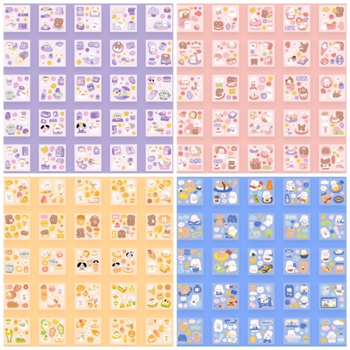 

Stiker Box Momo 1 Box isi 100 Lembar Sticker Glitter