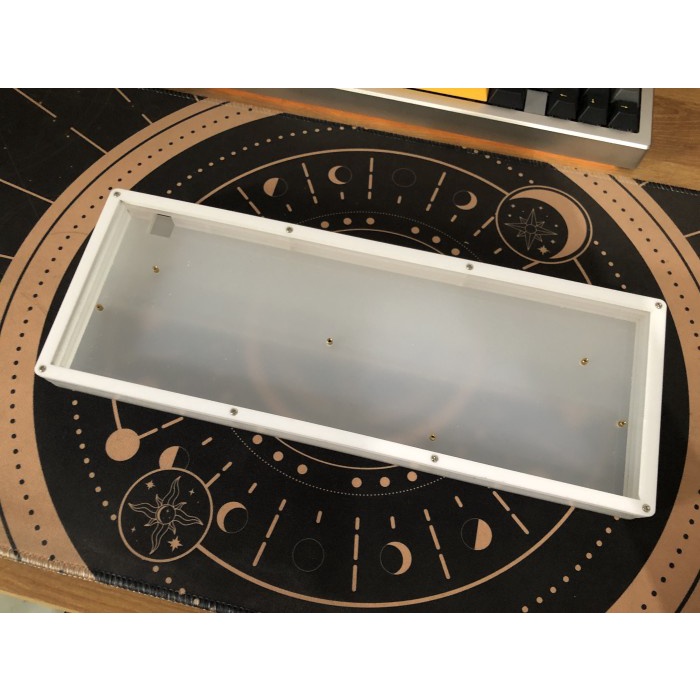 Custom Case Akrilik Keyboard Mechanical vortex series VX64 / SK64 - Clear