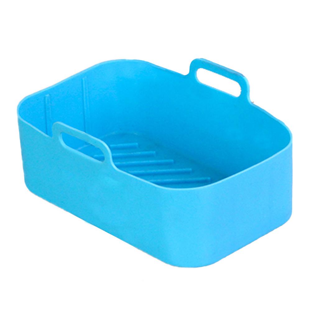 Fryer Plate Bake Tray Silicone Liner Aksesoris Rumah Tangga Perlengkapan Kue BBQ Dicuci Permukaan Halus Gadget Dapur