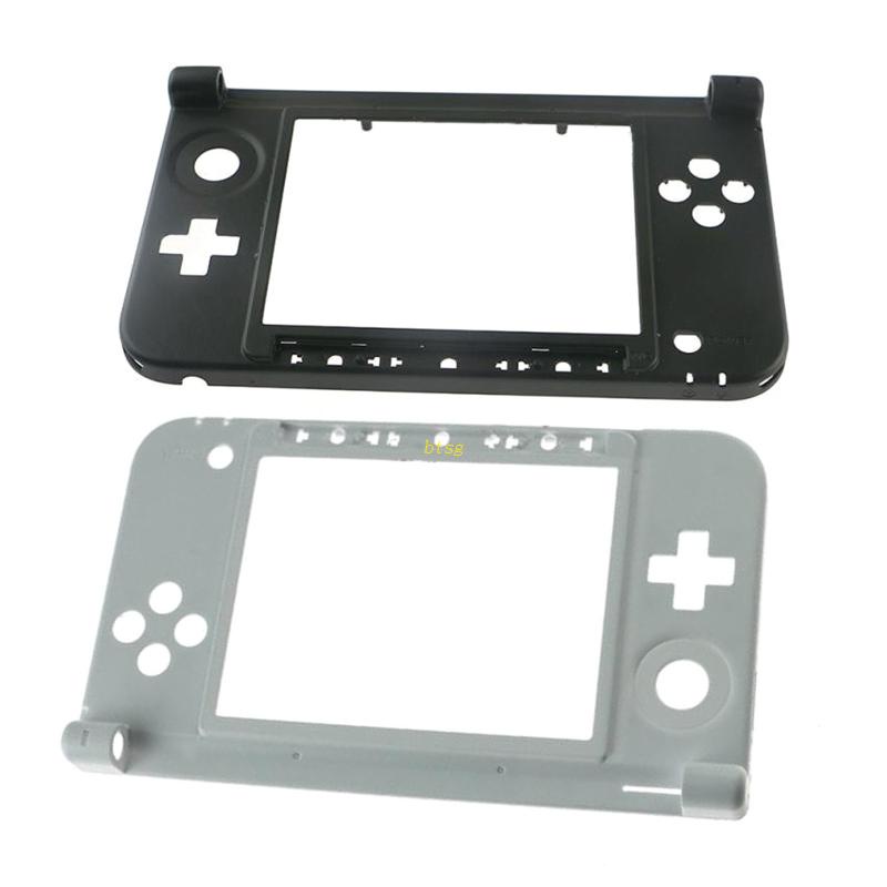 Btsg Untuk Reparasi Konsol Game 3DSXL 3DS XL Tengah Frame Plastik Untuk Shell Hitam Putih