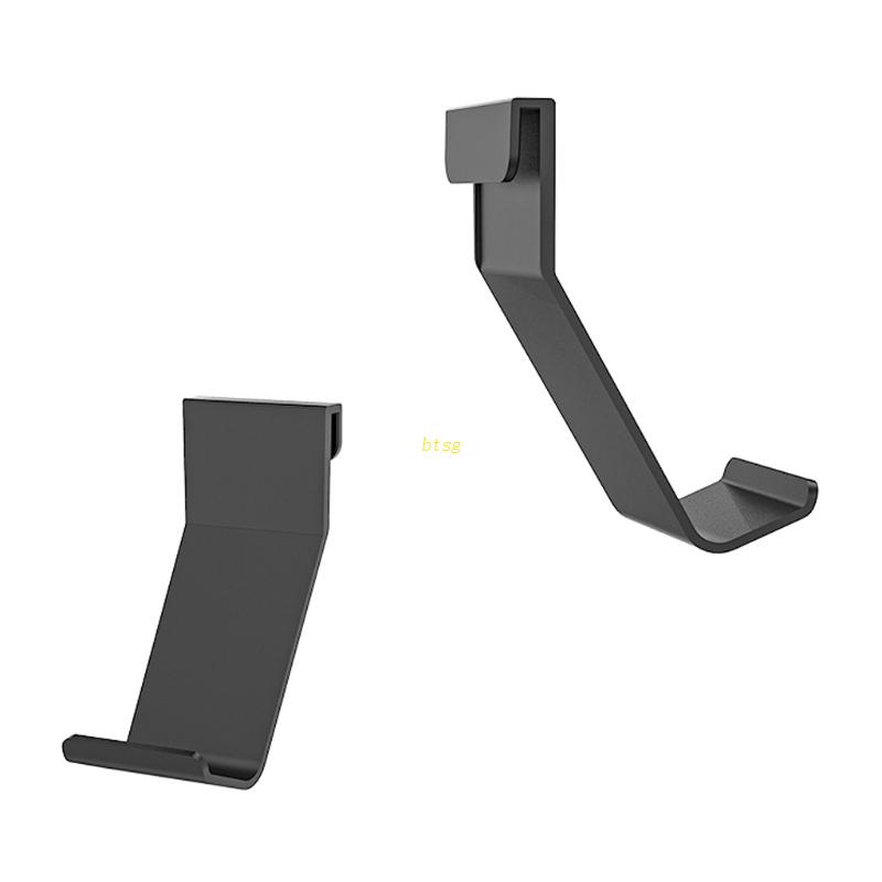 Btsg 2pcs Gantungan Controller Gamepad Stand Clip Mount Console Hook Holder Untuk Controller Gaming- Hitam