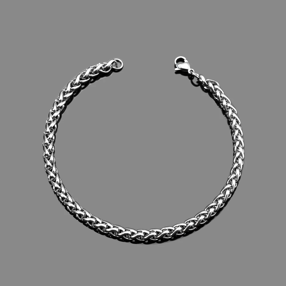 Gelang Couple Simple Bahan Titanium Steel Untuk Wanita Dan Pria