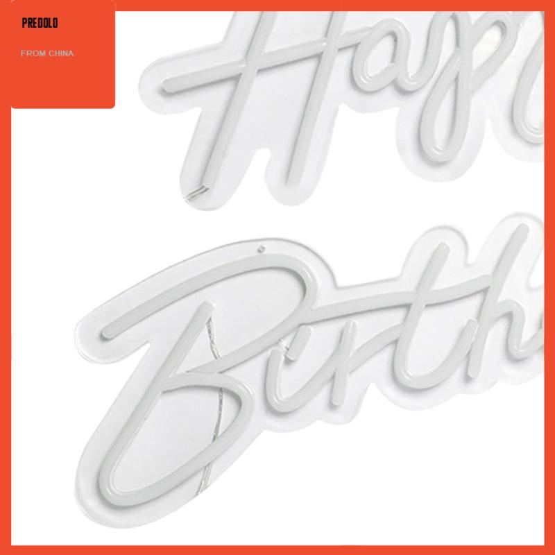 [Predolo] Happy Birthday Neon Sign LED Neon Lamp Pesta Ulang Tahun Dinding Art