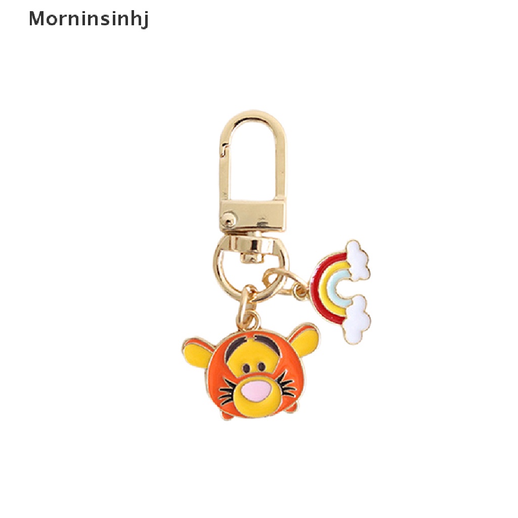 Mornin Lucu Disney Winnie The Pooh Liontin U Disk Anti-Lost Gantungan Kunci Mobil Cincin Liontin Pasangan Aksesoris Hadiah id