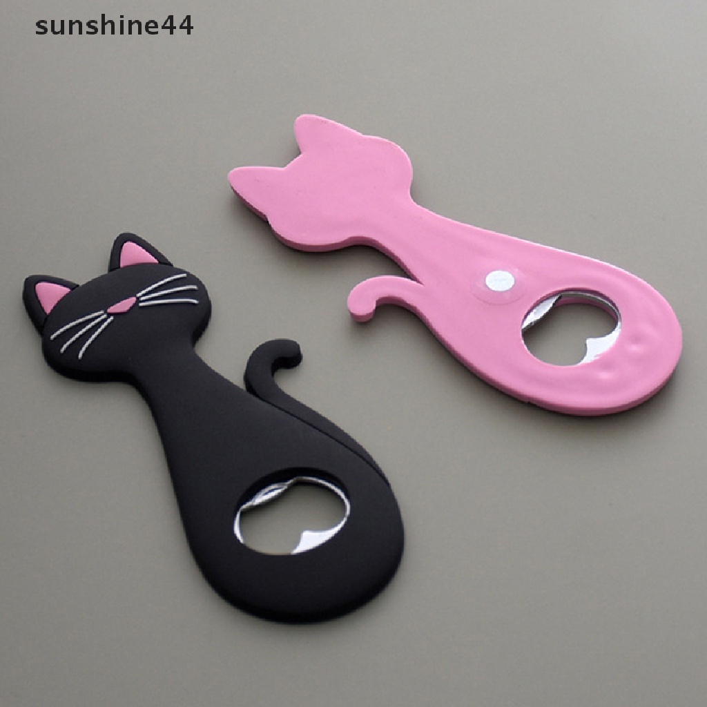 Sunshine Pembuka Botol Kulkas Magnet Cartoon Beer Bottle Opener Pembuka Bir Kucing ID