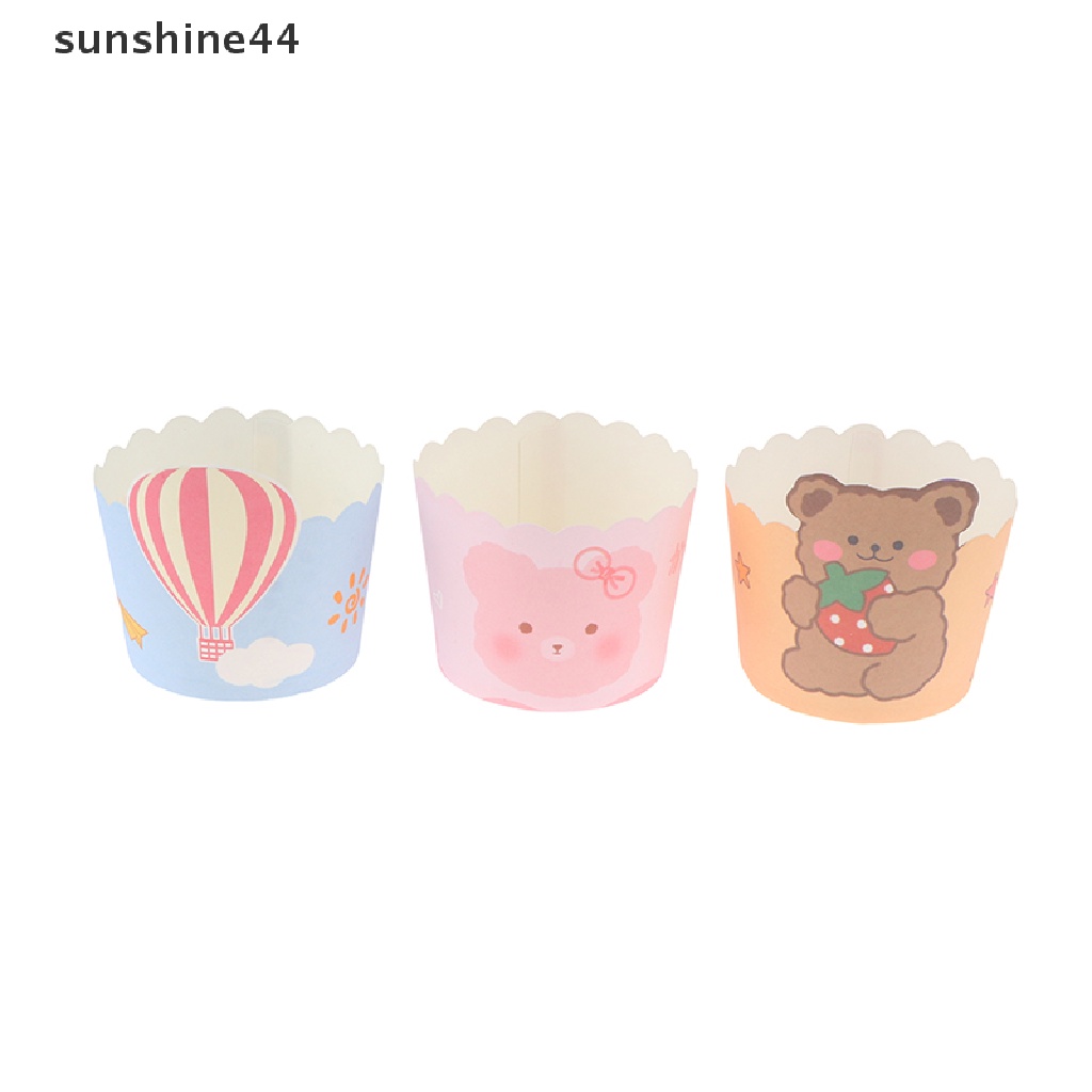 Sunshine 50Pcs Cupcake Paper Cup Muffin Cake Cup Untuk Pesta Pernikahan Pembungkus Kue Case ID