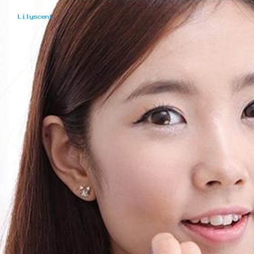 Lilyscent 1pasang Wanita Korea Lucu Kucing Ikan Berlian Imitasi Stud Earrings Fashion Perhiasan