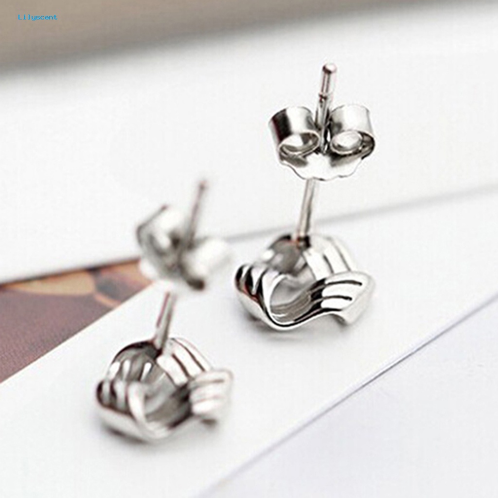 Lilyscent Ear Studs Tahan Lama Untuk Club Streamlined Earrings Mini