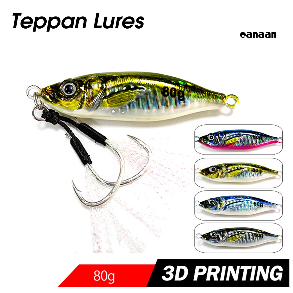 Cnn-80g/8cm Umpan Ikan Umpan Mirip Hidup Menggoda Cetak 3D Hidup Laser Bentuk S Logam Keras Umpan Buatan Untuk Angling