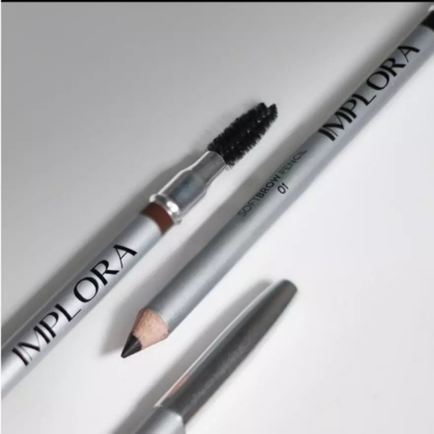 [BPOM] IMPLORA Eyebrow Pencil 2.5g | Soft Brow | Eye Pensil Alis Serut Rautan